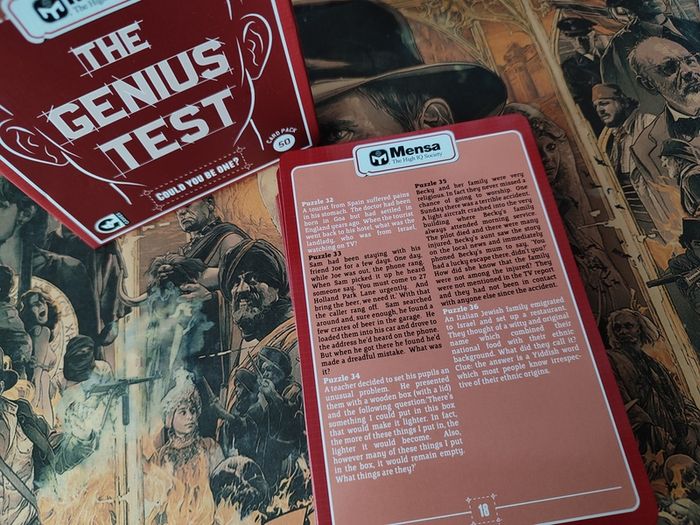 The Genius Test ! MENSA - The High IQ Society ! 50 Cards Pack !