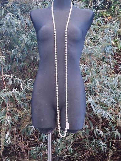 Kenneth Jay Lane 36" Pearl Necklace(With Pouch and COA)