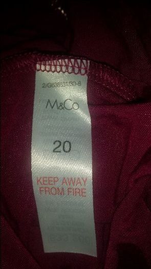 Brand new M&Co maxi burgundy dress with lace size UK18/20 EUR46/48 Postage included