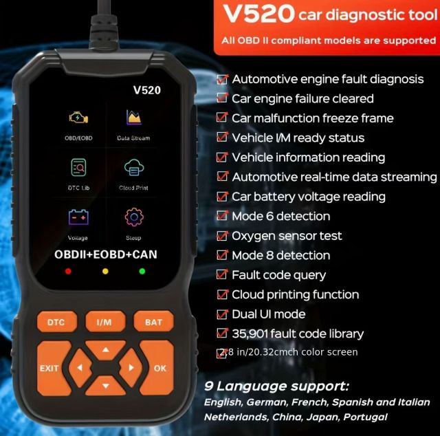OBD2 Professional 2026 Scanner - Ideal for NCT