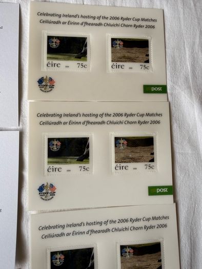 Ryder cup 2006 First Day cover lenticular stamp collection- mint condition