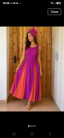 Purple and Orange dress