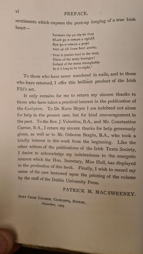 Marital Career Of Conghal Clairinghneacht Edited For The First Time With Translation. Hardback In Good Condition 1904.