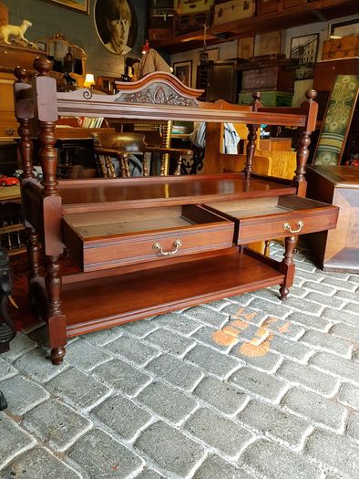 Antique mahogany dumbwaiter
