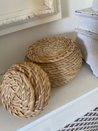 ShabbyChic Set of 2 Storage Baskets