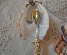 Hand crafted Oyster shell salt crock