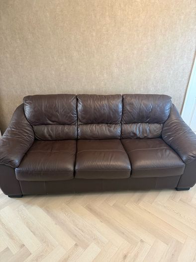 Leather suite of furniture