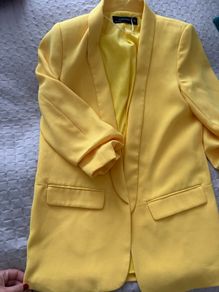 suit women yellow Zara size S