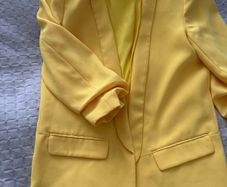 suit women yellow Zara size S