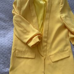 suit women yellow Zara size S