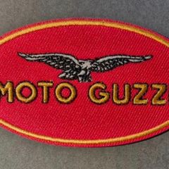 Moto guzzi motorcycles, cloth patch.