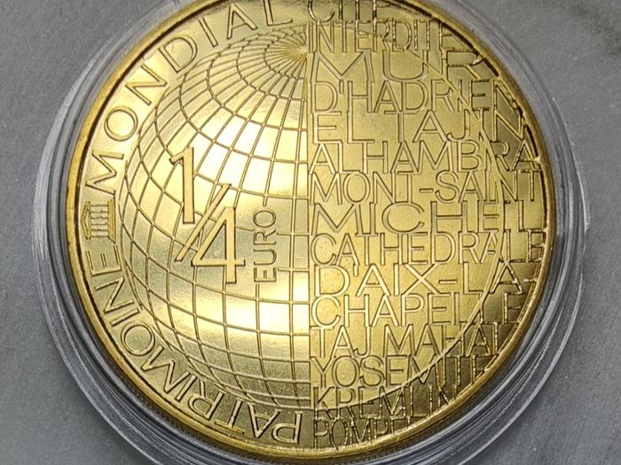France 0.25 Euro Copper Alloy Uncirculated Coin 2020 - Unesco Forbidden City - Unesco Forbidden City