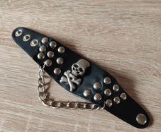 PU Leather metal bracelet