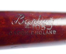 Vintage English Briar Pipe from the esteemed Barling brand, featuring a "T.V.F." (Third/Top Very Finest) grade stamp.