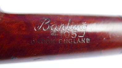 Vintage English Briar Pipe from the esteemed Barling brand, featuring a "T.V.F." (Third/Top Very Finest) grade stamp.