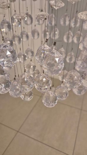 Crystal pendant ceiling light