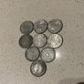 Japan Silver coins x 9 Image 2