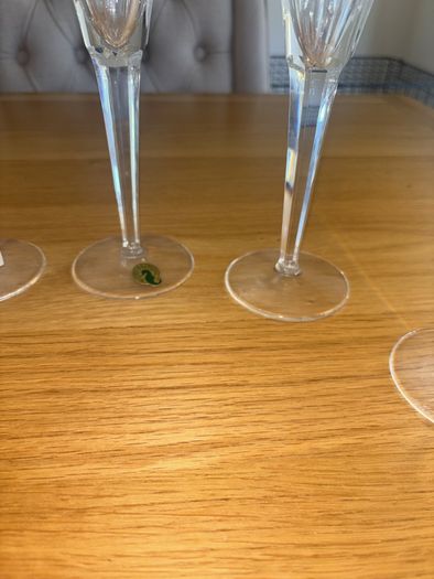 Complete Set of 8 Waterford Crystal Millenium Toasting Flutes