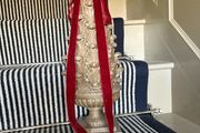 New 52cm high baroque style wood effect resin tree with exaggerated ribbon