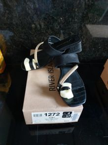 River Island black dressy mules size 4