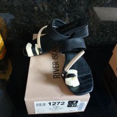 River Island black dressy mules size 4