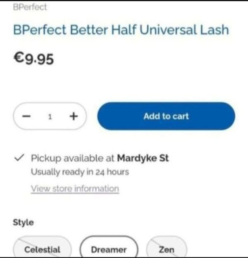 Brand New bPerfect Cosmetics better Half Universal Lash Collection - Reusable Luxe Silk Half Lashes - Dreamer - RRP - 9.95