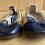 SEED Heritage Navy & Gold Ballet flats Sz 24 BNWT Image 4