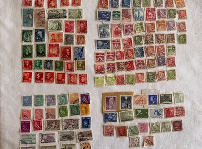 Vintage Scandinavian stamp collection from 1907 onwards