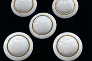 Retro White Buttons