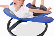 Sensory Spinning Chair for Kids,Autistic Childs Swivel Chair,Sit and Spin Toy,Training Body Coordination,Metal Base Non-Slip Indoor and Outdoor Activity Spins Toys,Ages 3-12 (blue)