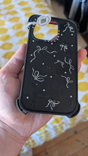 CASETiFY Matte Black Cat Bounce Case for Apple iPhone 14 Pro