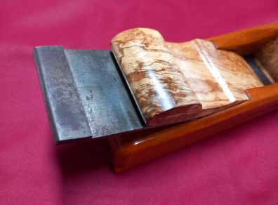 Azobe and Birdseye Maple Mitre Plane