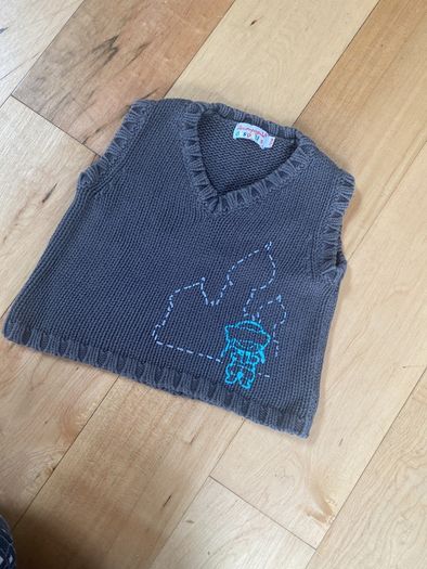 Unisex cotton knitted tank top Compagnie des Petits  12-18 months