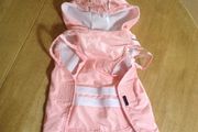 Worn once cute dog/cat raincoat