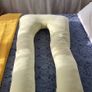 Nuliie U-Shaped Pregnancy Pillow Cooling Light Green (Like New) Image 2