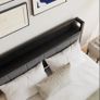 King Size Bed Frame with Storage Wooden Headboard,Heavy Duty Metal Upholstered Platform Bed Frame King Size,Mattress Base/Sturdy Steel Slat Support/Under-bed Storage/Noise Free/Black Image 5