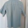 COS 100% Cotton Frayed Short-Sleeved Denim Shirt Jacket Light Blue Size EU34 UK8 Image 6