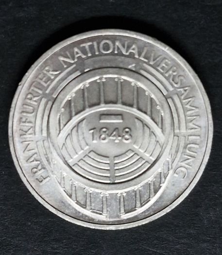Germany 5  Mark 125th Anniversary - Frankfurt National Assembly Silver coin