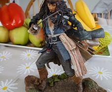 Jack Sparrow 2007 NECA,wigh stand hat and sword