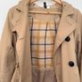 Vintage H&M Trench Coat Classic Beige Burberry Style Image 2