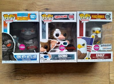Funko Flocked Bundle: Kong, Gizmo & Eagly