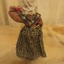 Vintage 70's Handmade Santons Terracotta "Old Lady" Doll/Figurine Image 2