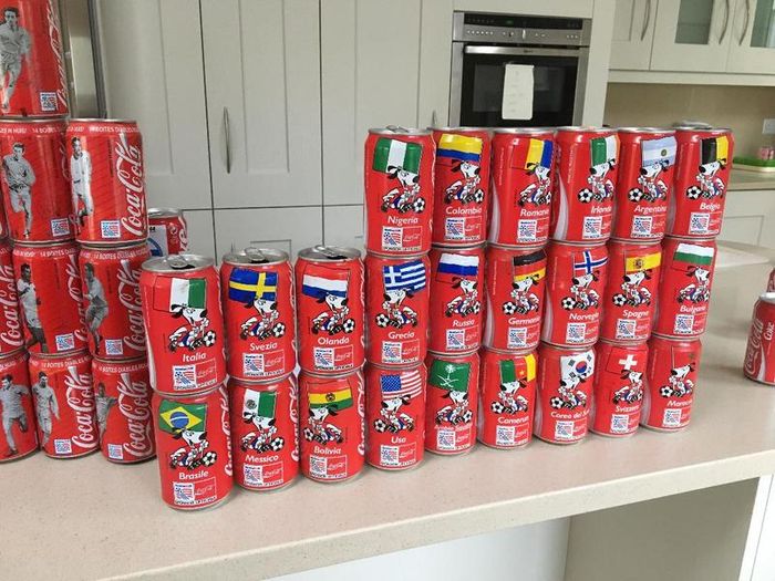 Coca Cola Italian Usa 94 World Cup Complete Can Series