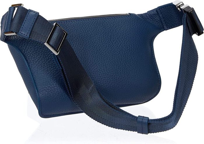 BOSS Men's Crosstown Waist Bag R Crossbody Full Grain Leather Bag,