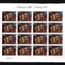 2007 Ireland Christmas commemorative Stamp Sheetlets Plate 1B1B1B1B Fine Used with Dublin cancel of 8th October 2007 (First day of issue) Image 3