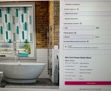 Brix cool green roller blind
