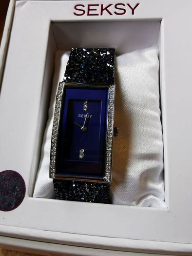 NEW - Seksy Ladies Crystal Fashion Watch