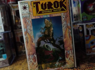 Turok: Dinosaur Hunter ! Chromium Foil Cover ! 1st Appearance of Mon-Ark ! 1993 ! by Valiant !