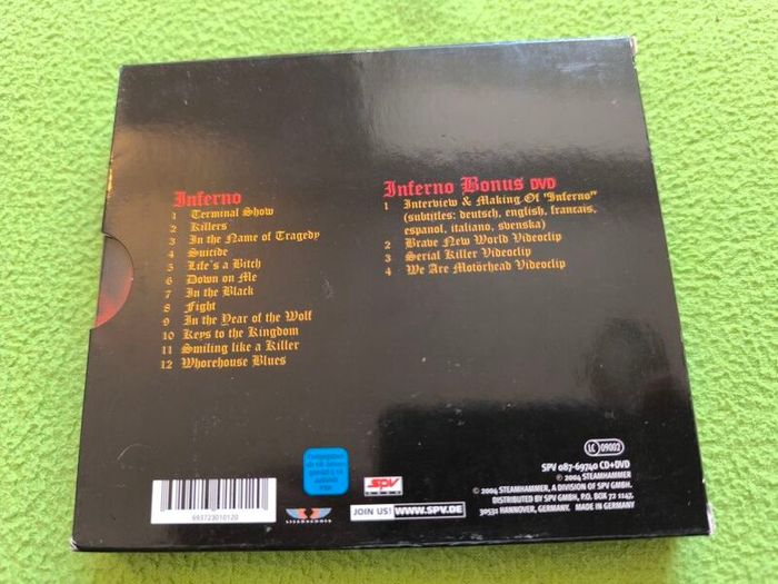 Motorhead Inferno Cd + Dvd Limited Edition
