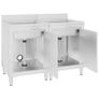 Kitchen Sink Commercial Kitchen Sink Cabinets 2 pcs Stainless Steel Image 3